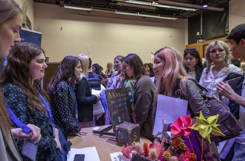Crowds at the LCF Careers Fair 2022