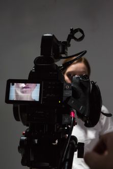Camera in the film studio