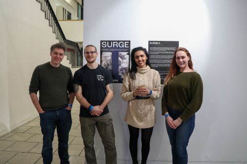 Guests at SURGE 2 exhibition