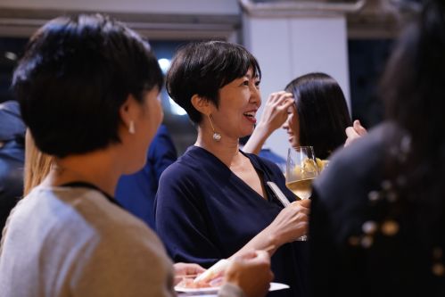 Guests chatting