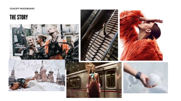 Tutor example of a mood board which can be created upon Schelay McCarter's course.