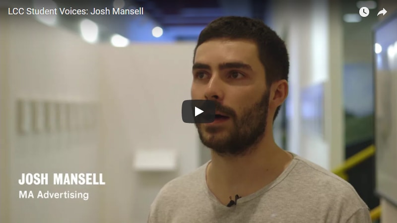 Student Voices: Josh Mansell – MA Advertising