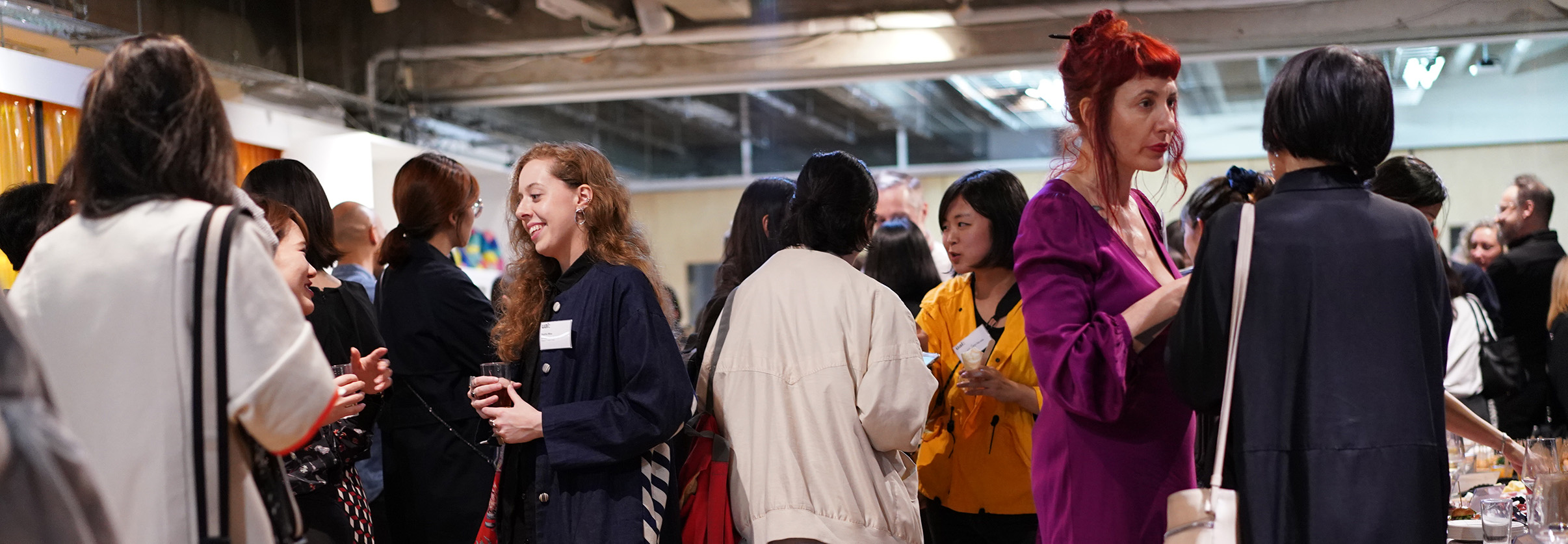 Guests chatting during the event