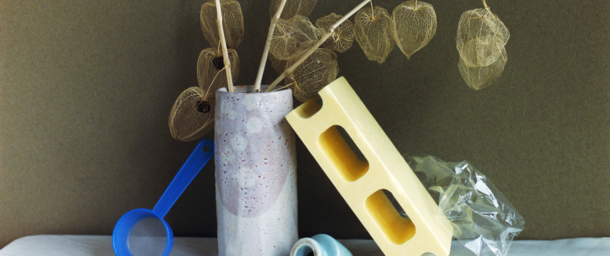 Still life of various objects.