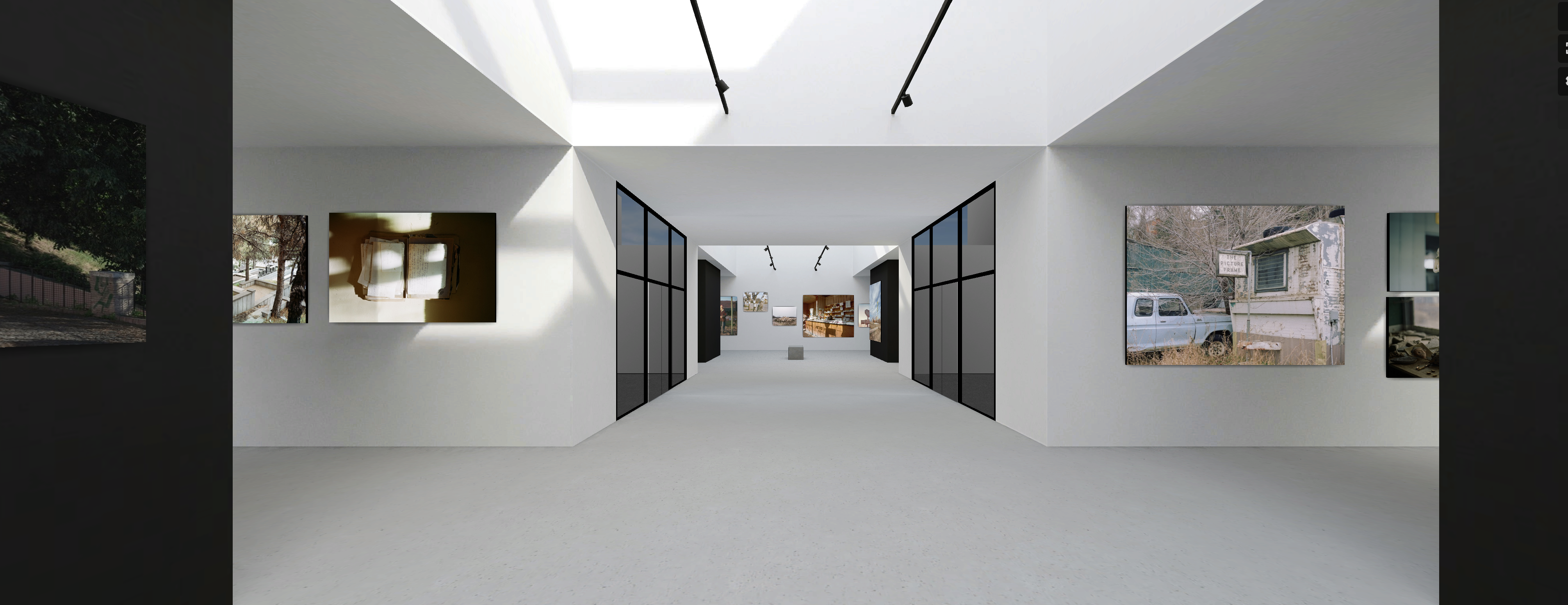 Installation shot of digital exhibition