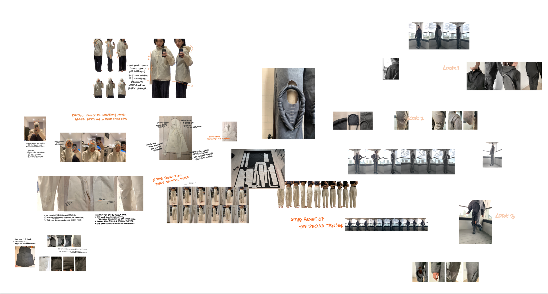 Student research and process boards