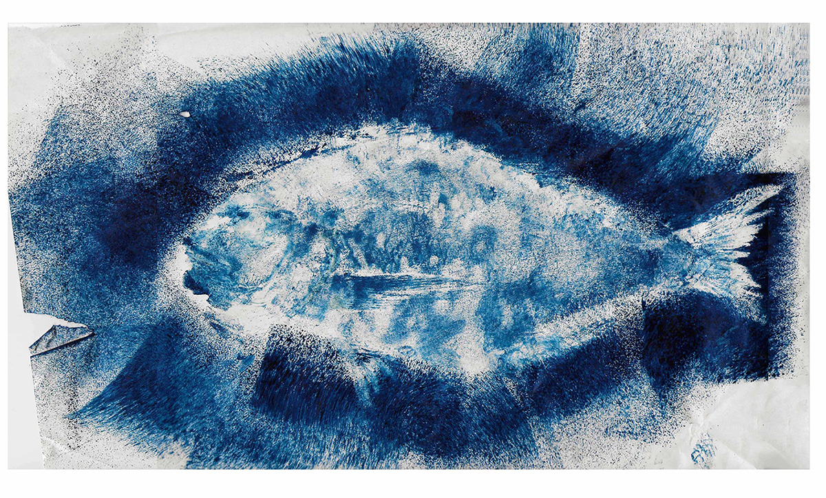 A fish print.