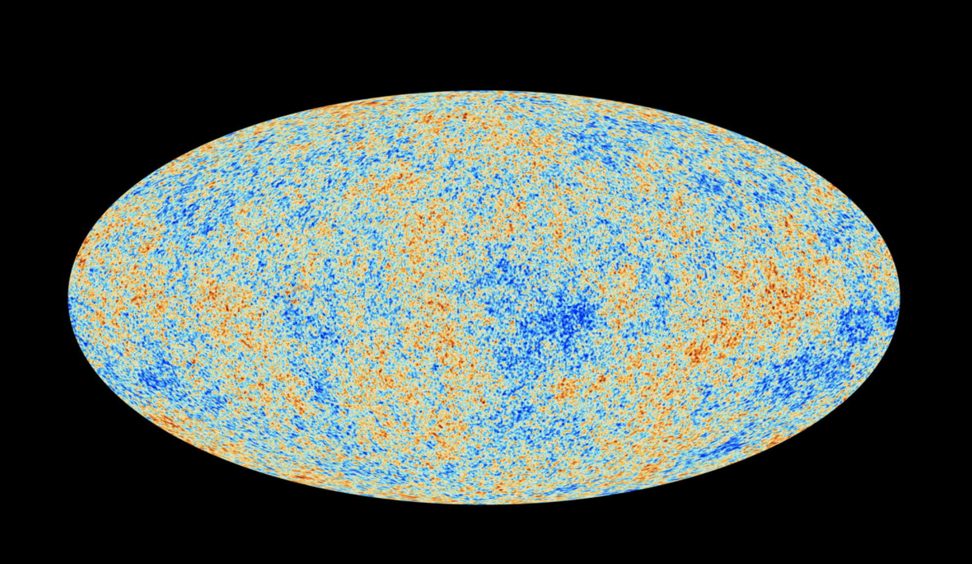 An image of an oval shaped world against a black background