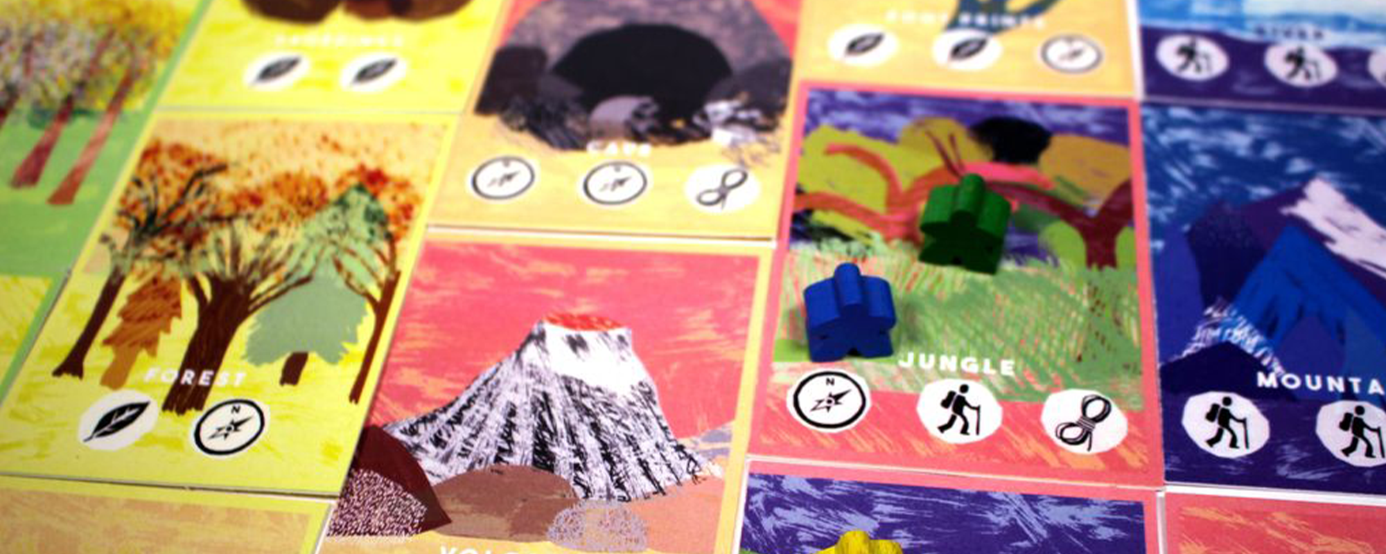 Close-up photo of a board game
