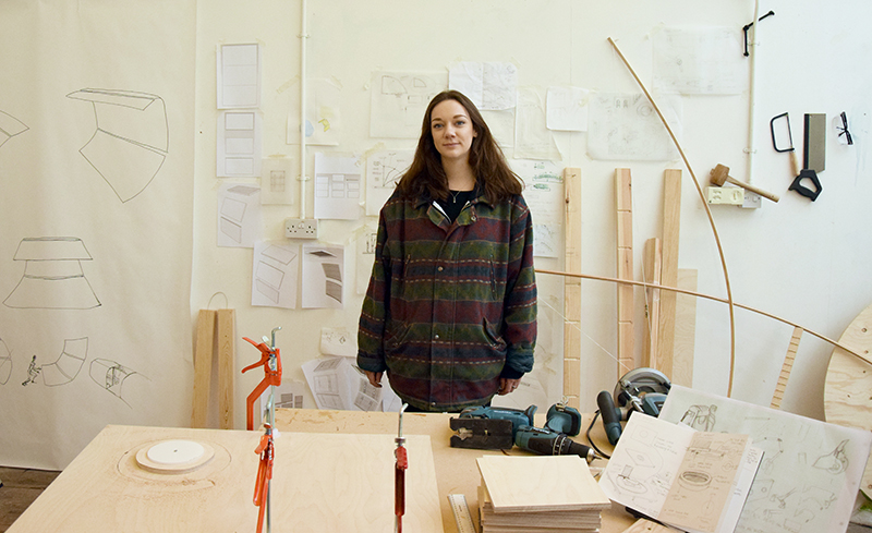 Queenie Clarke at the Vanguard Studios