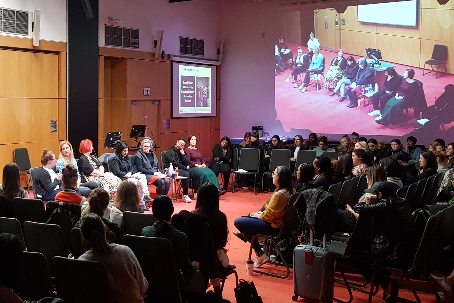 Panellists introducing themselves to the event audience 