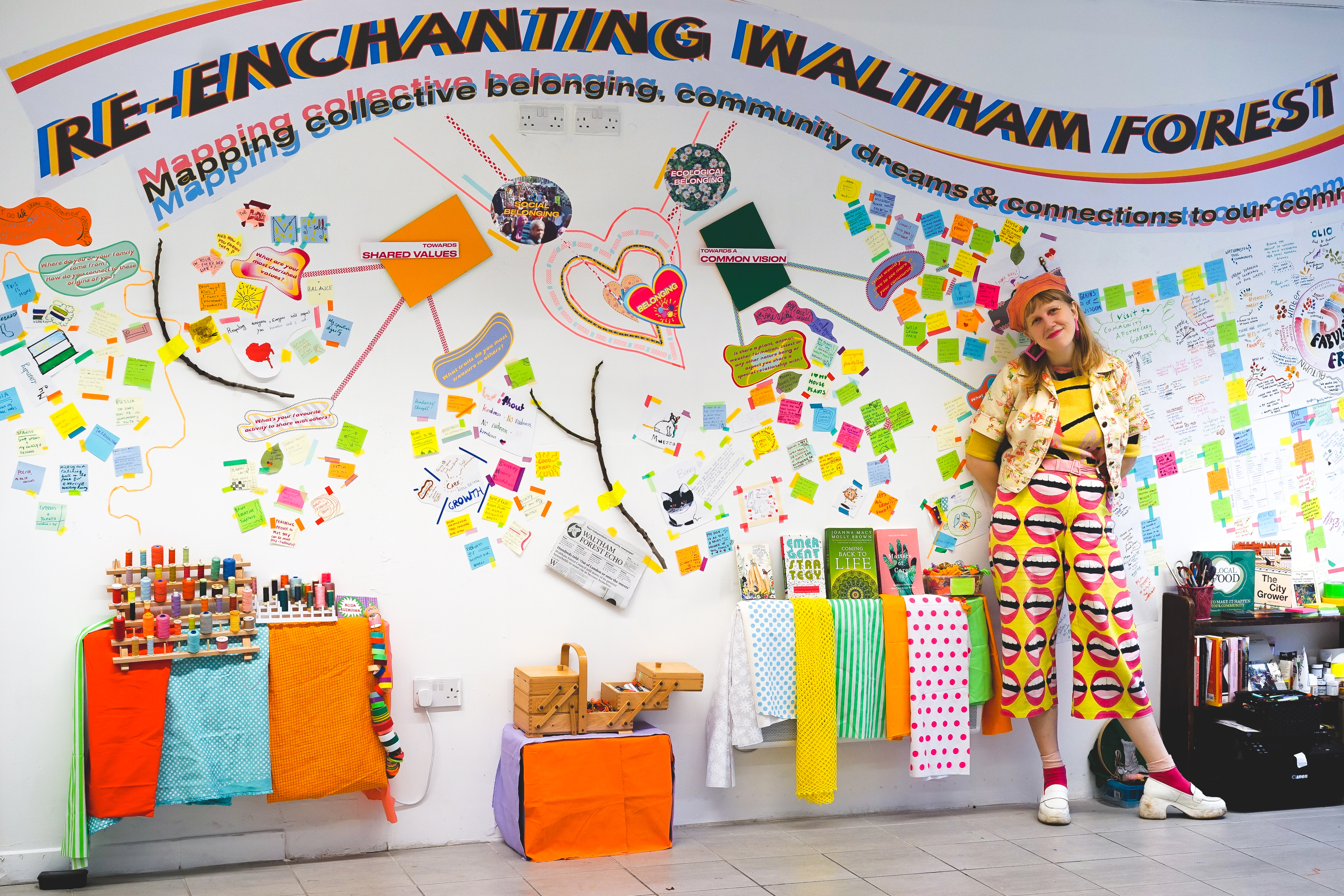 Artist at work inythe studio