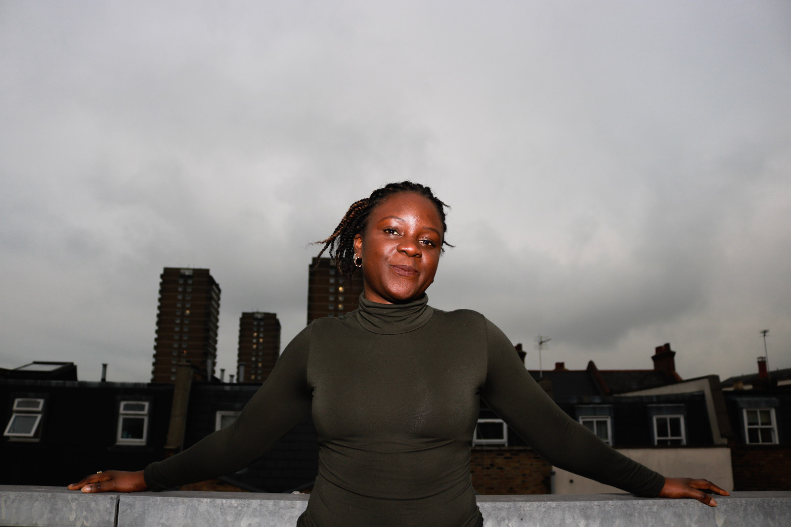 Portrait of Stella with sky line backdrop