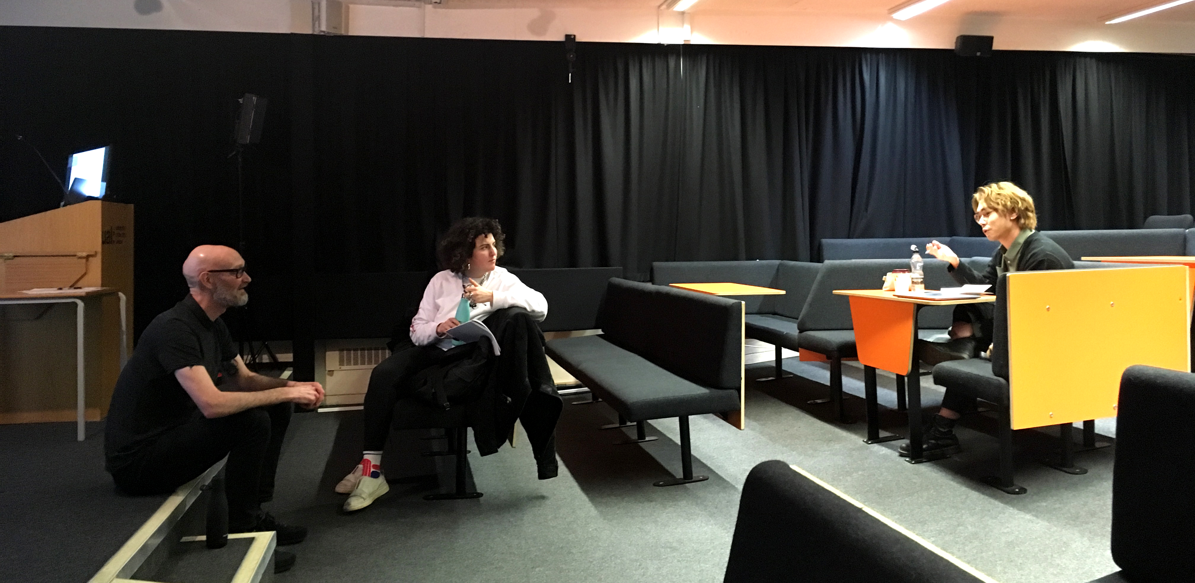 Tim Smith answering student questions