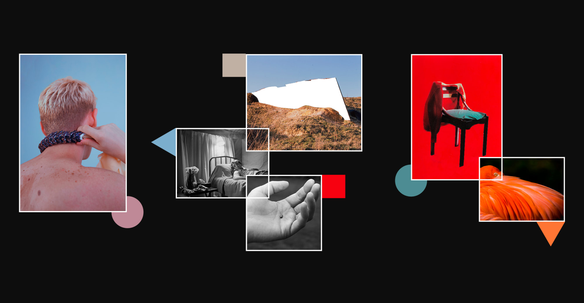 A graphic banner featuring an array of student work.