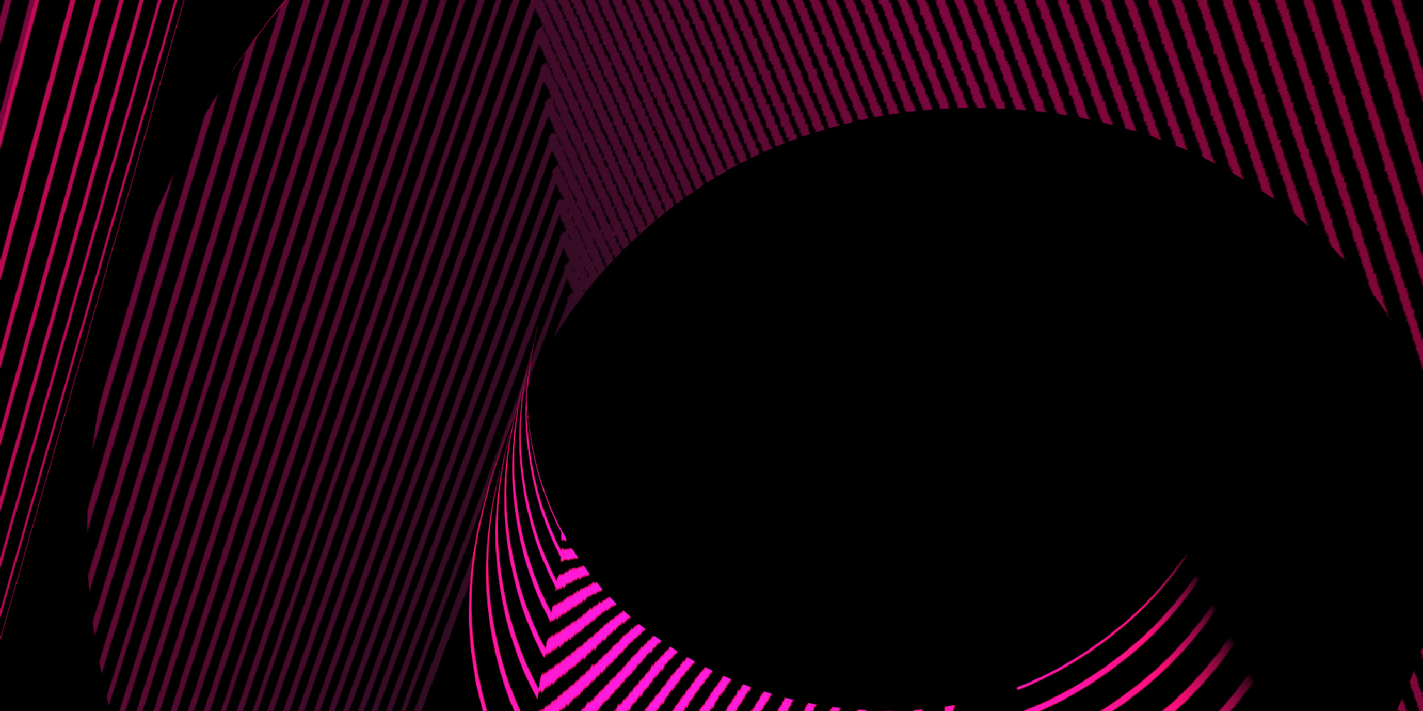 Pink abstract lines on black background