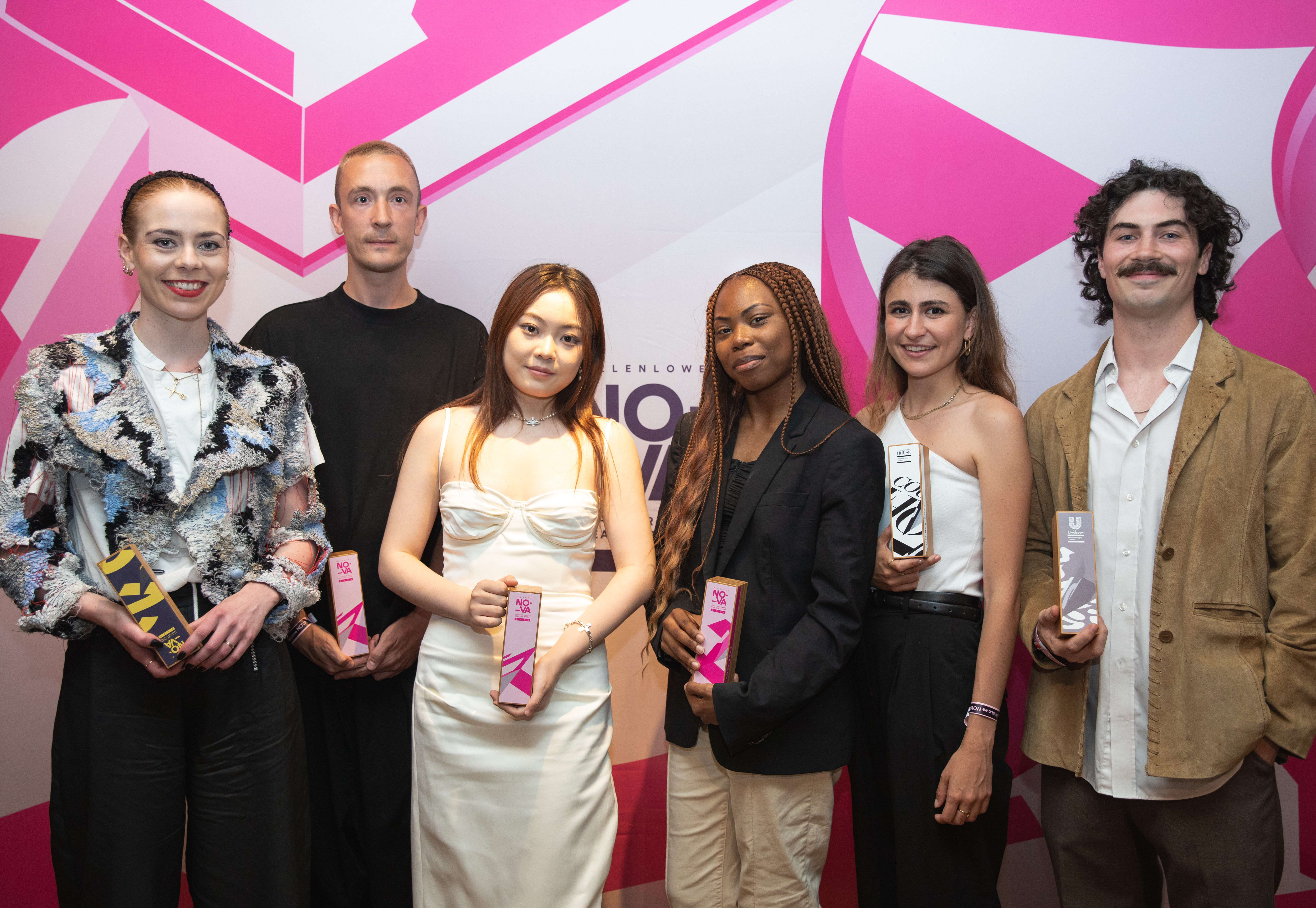 A group shot of the winners at the award ceremony