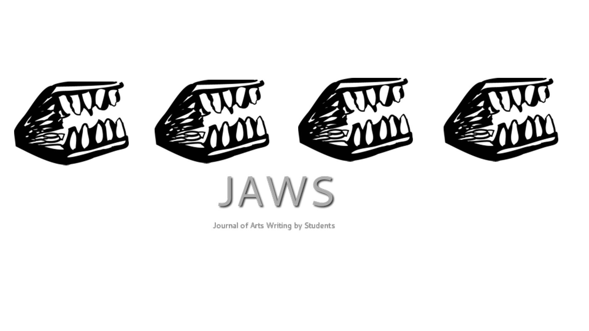 illustration of jaws - teeth and text JAWS