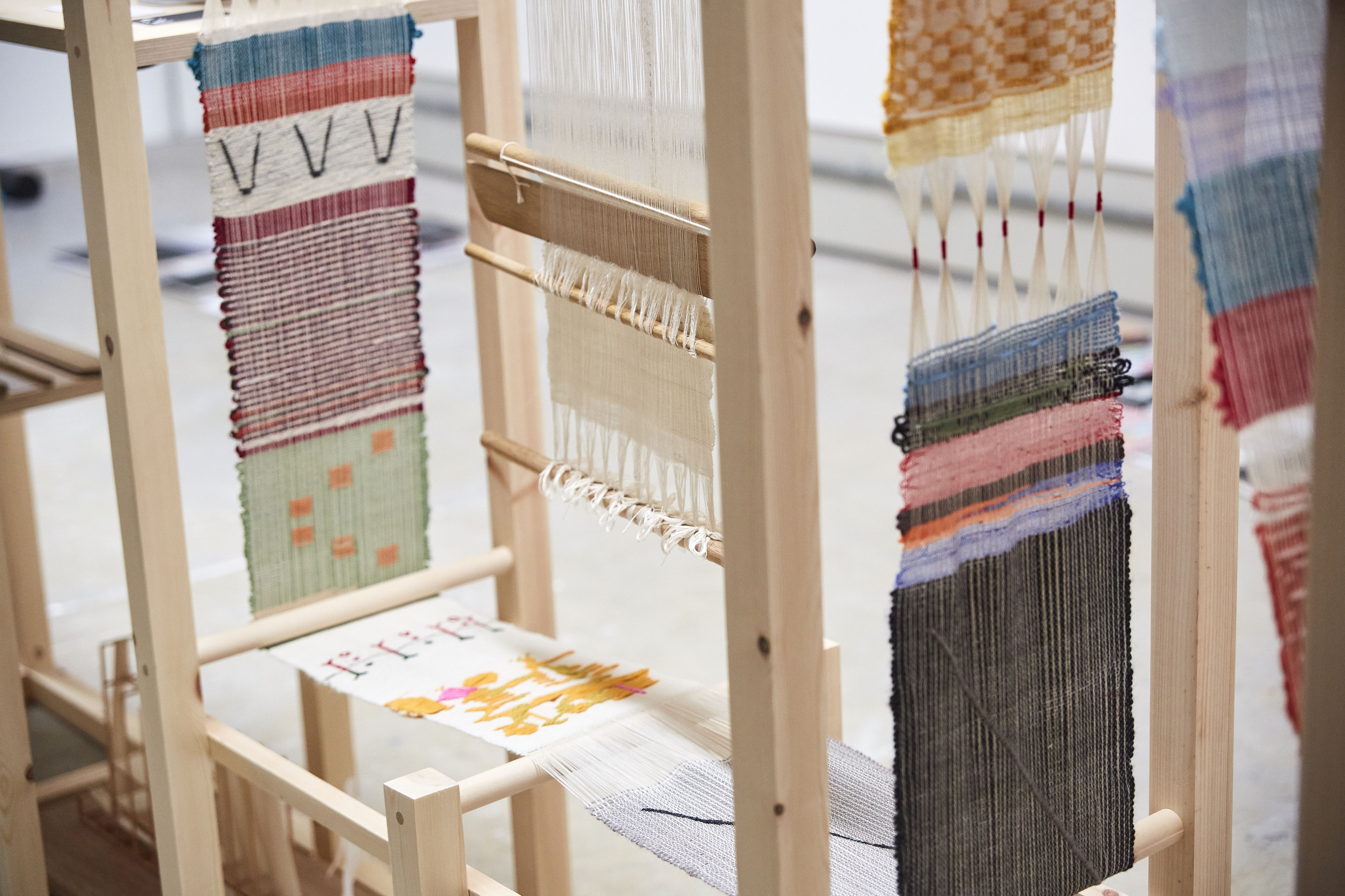 Section of large textiles sculpture from degree show