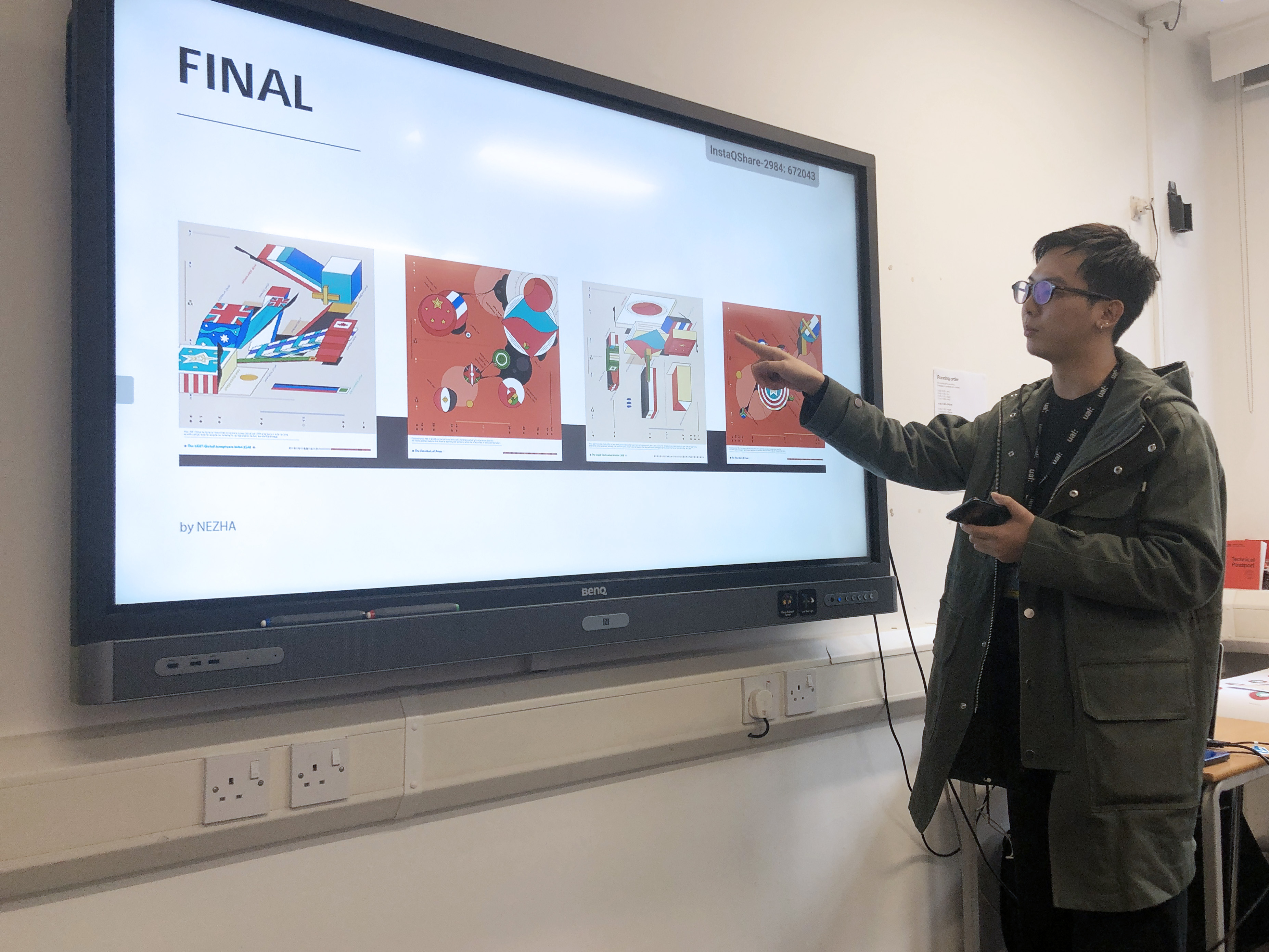 Data Visualisation student presents final project from collaboration with Beyond Words Studio.