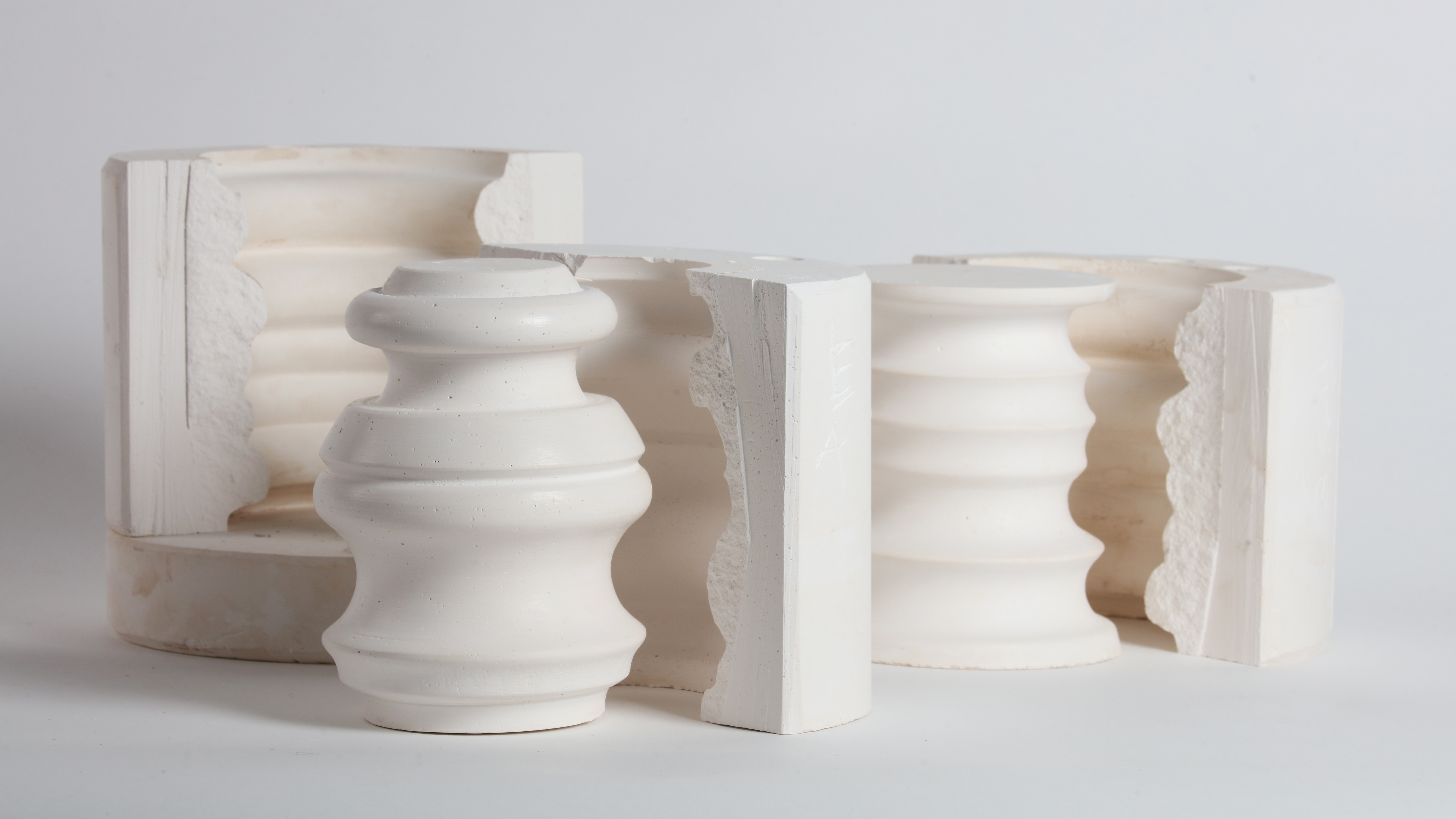 Sculptural ceramic work by BA Product Furniture Design student.