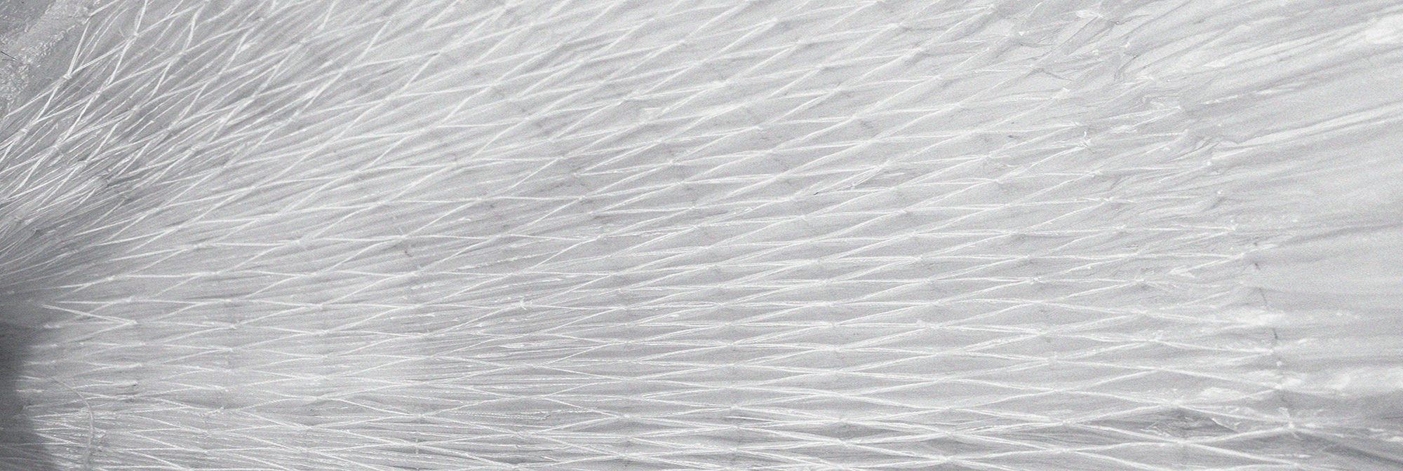 Close up of intricate plastic fabric