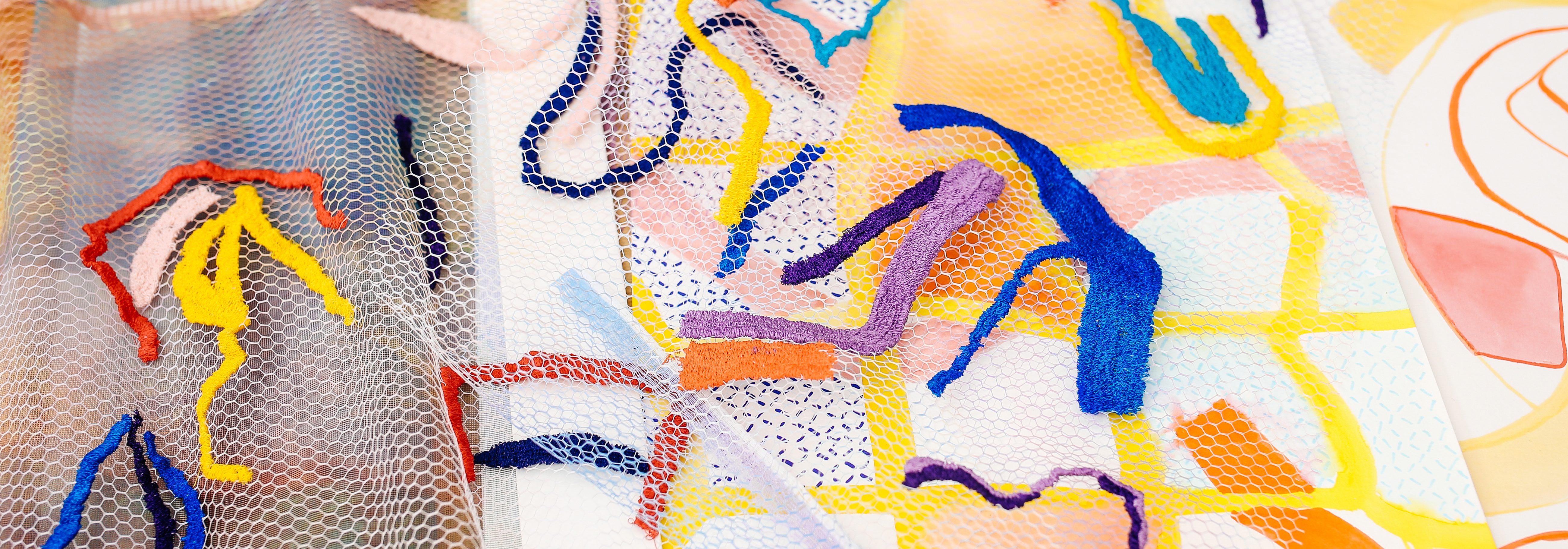 Materials composition by Lucie Hands, BA (Hons) Textile Design, Chelsea College of Arts. Photography by, Alys Tomlinson
