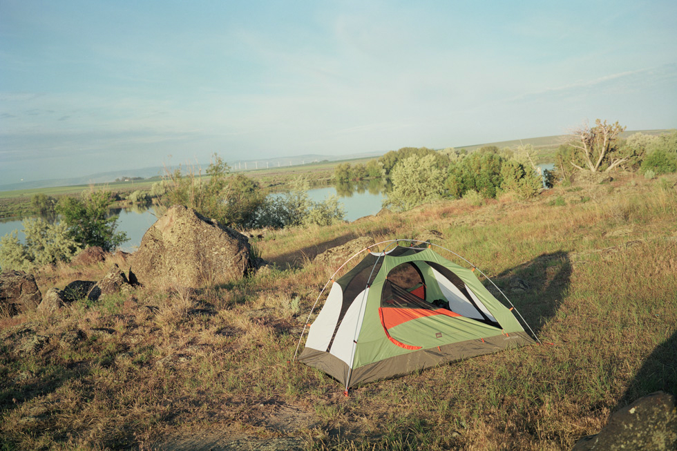 tent in a field