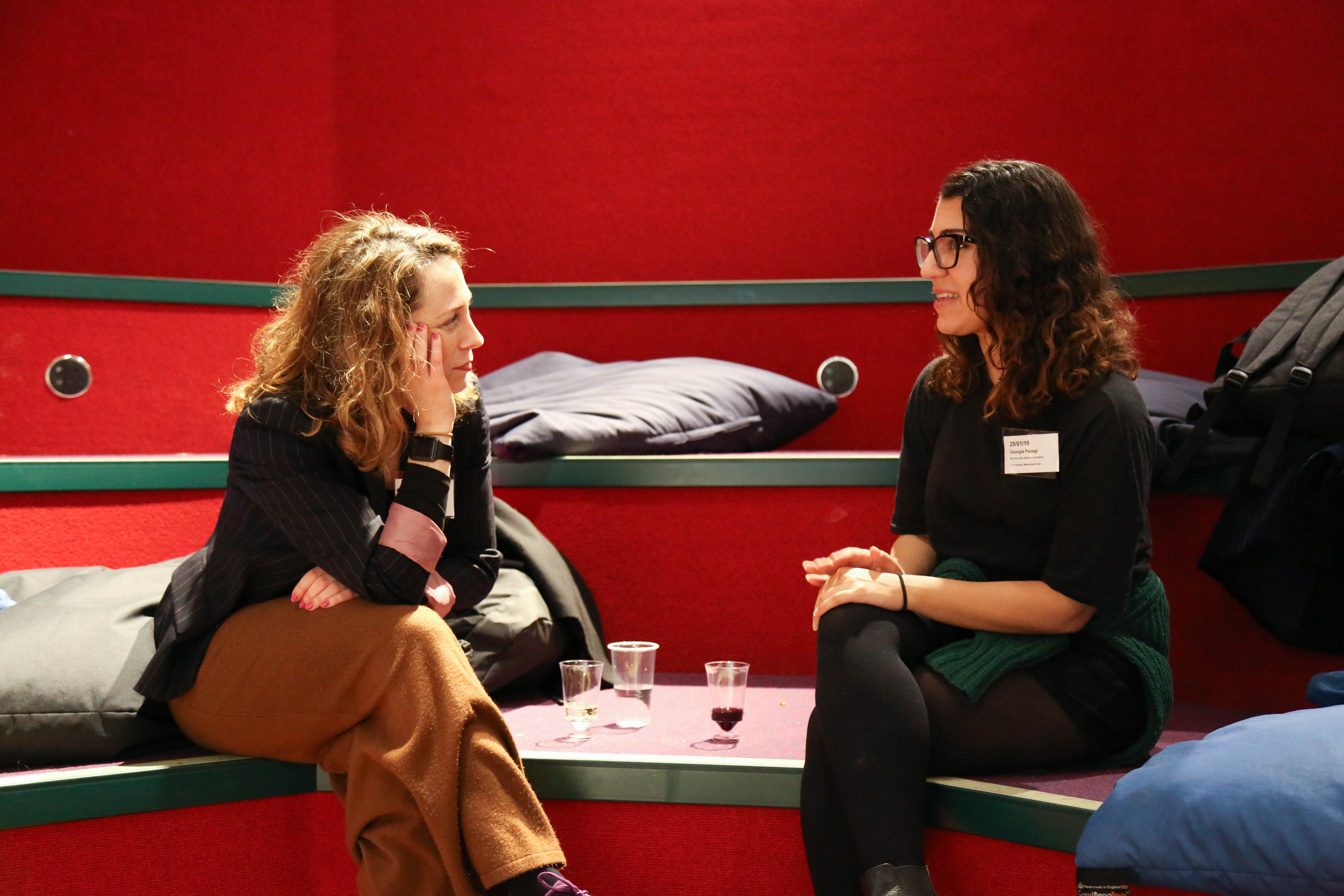 Industry Mentoring Scheme mentor and mentee discuss working in the creative industries
