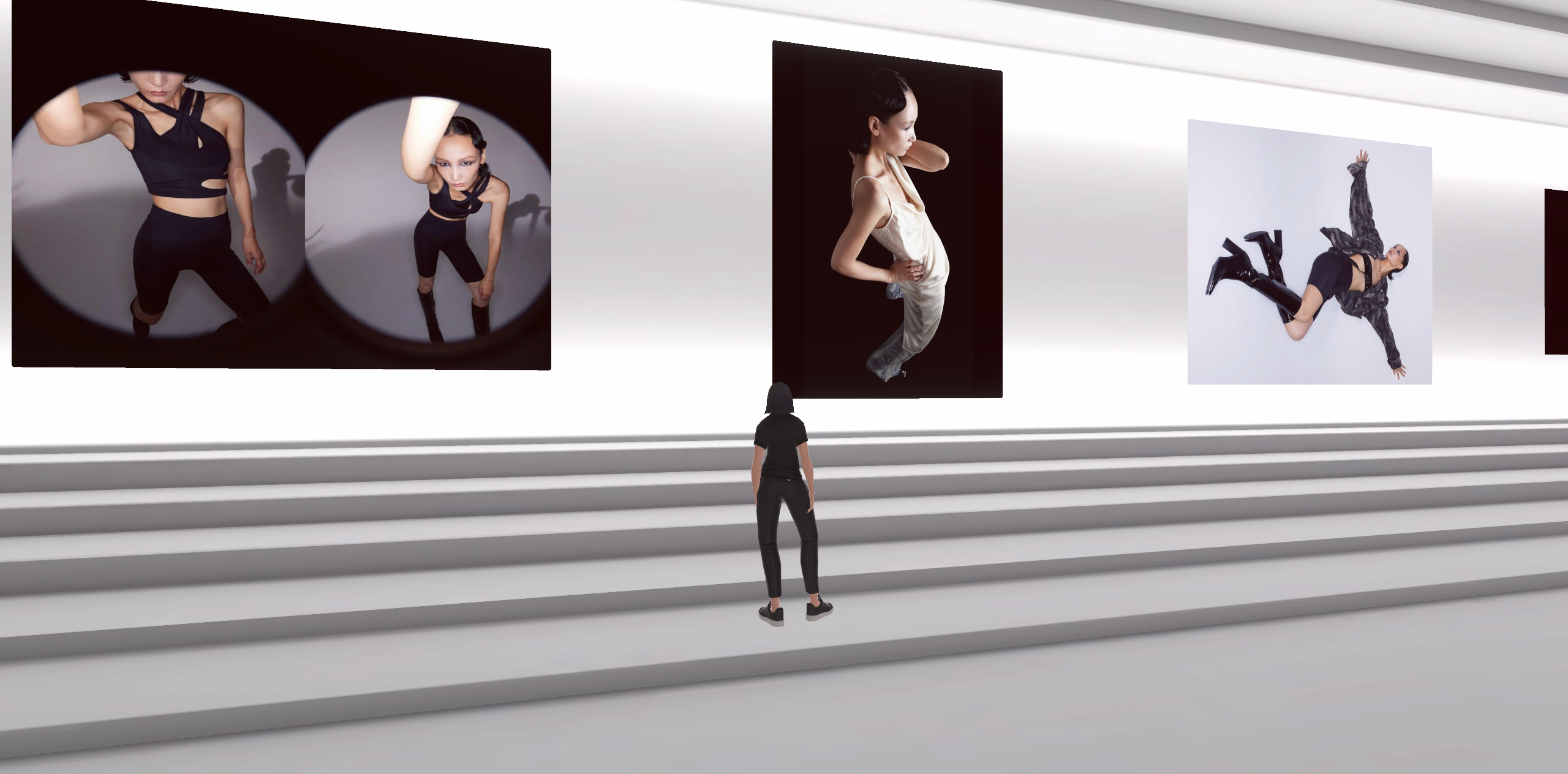 A fashion runway in the metaverse