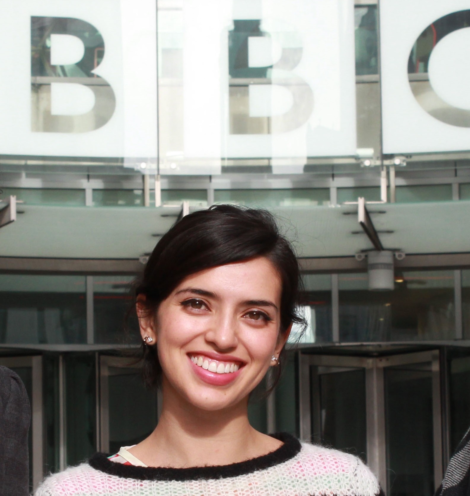 Ana outside the BBC