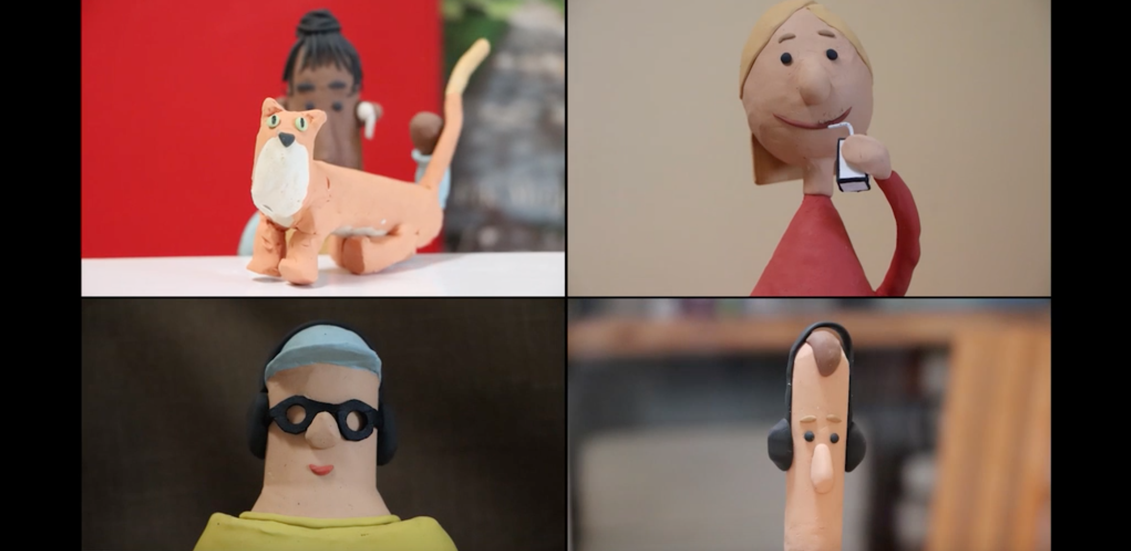 Scene from claymation movie