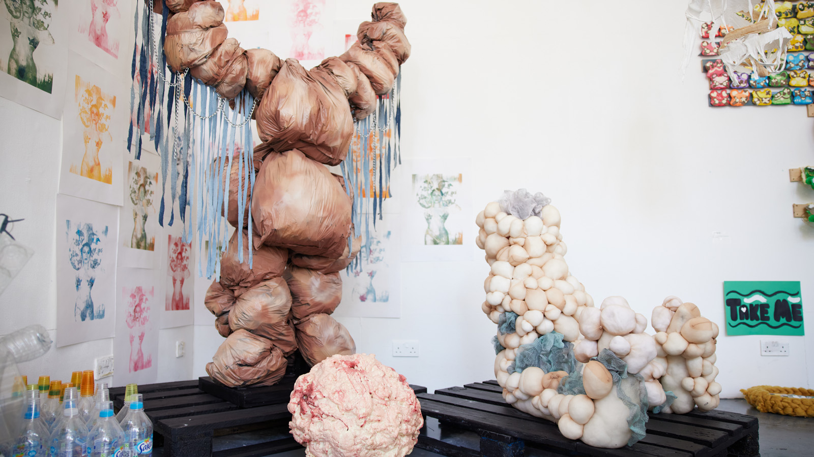 Sculpture work by Gabriella Stratis UAL Foundation Diploma in Art and Design