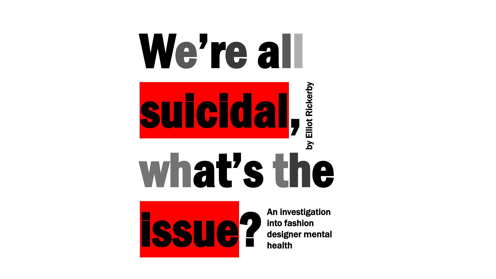We’re all suicidal, whats the issue? – UAL: Portfolio