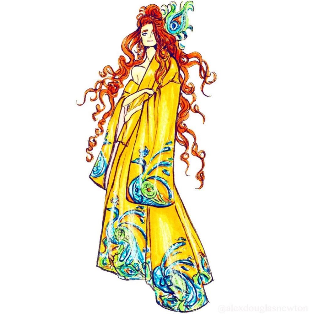 Kimono drawing