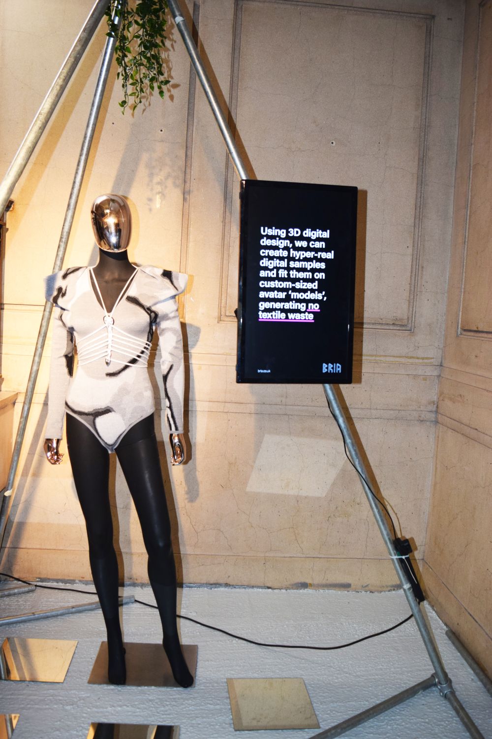 manequin wearing fashion-tech