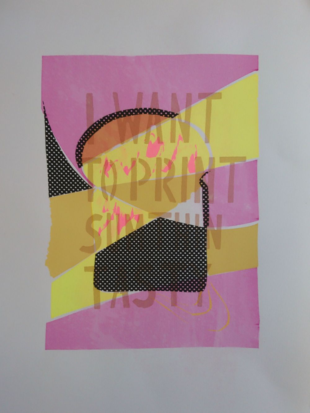 Print of text I want to print sumthin –Beetroot experiment