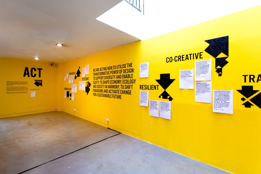 Exhibition view of work in Emergence at LCC