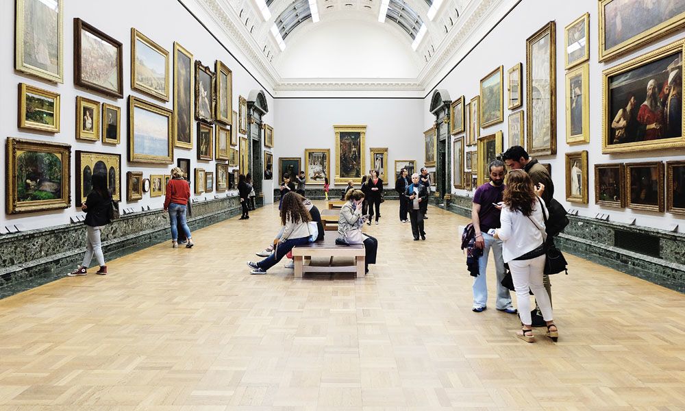Museum gallery.