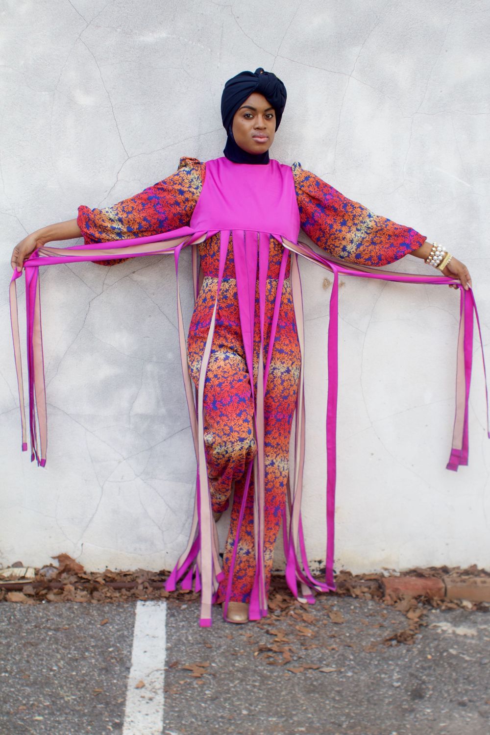 Woman wearing hijab.