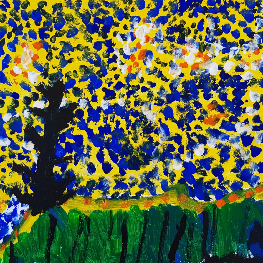 Ari's work inspired by Van Gogh.