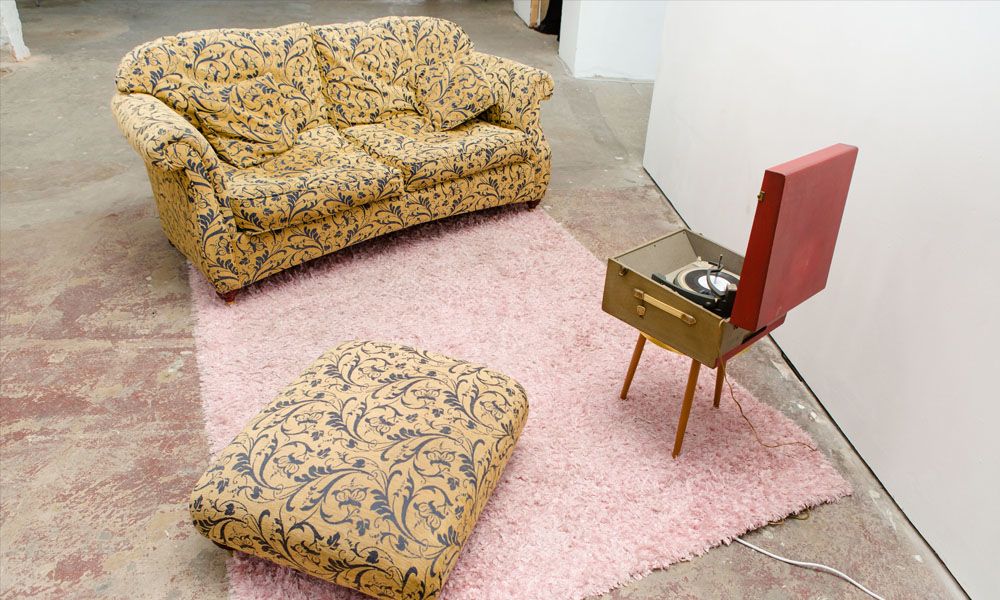 Furniture set at museum.