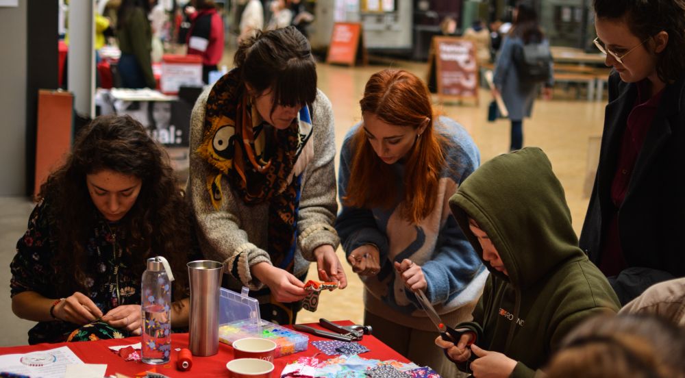 Sanitary Pad Making Workshop run by Post-Grad Community