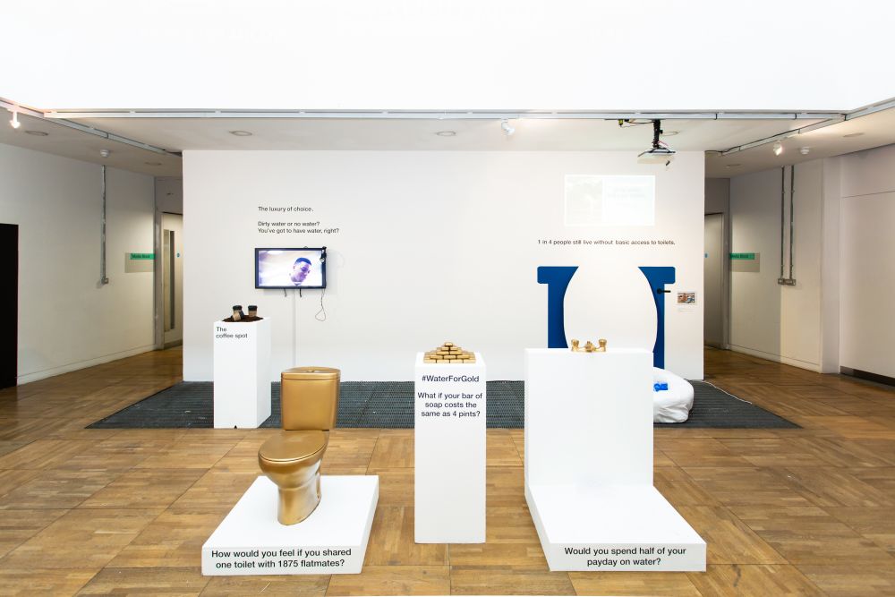 Exhibition view of work in Emergence at LCC