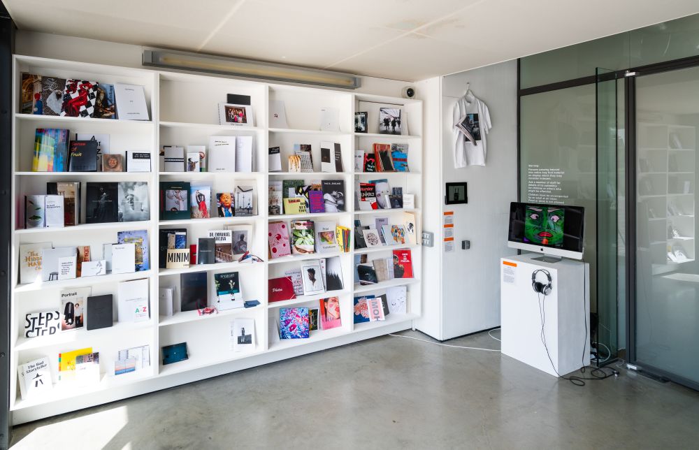 Shelves of publications