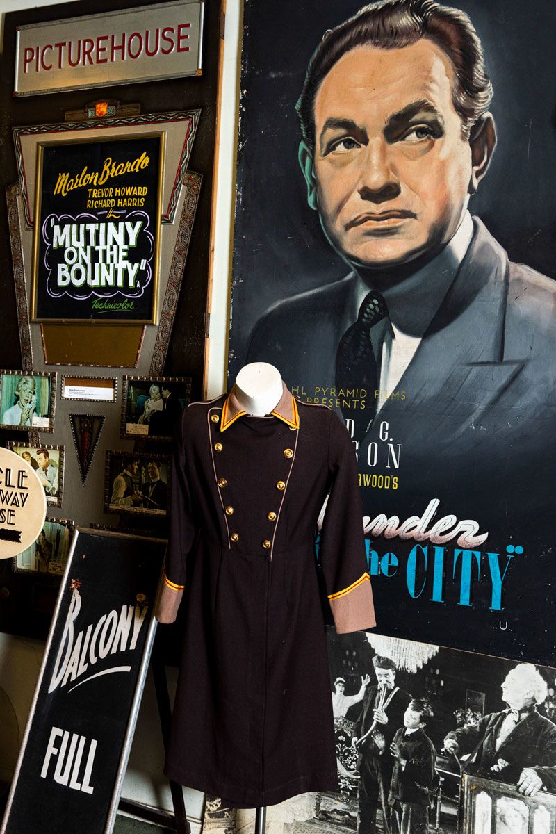 Vintage costume in situ at The Cinema Museum