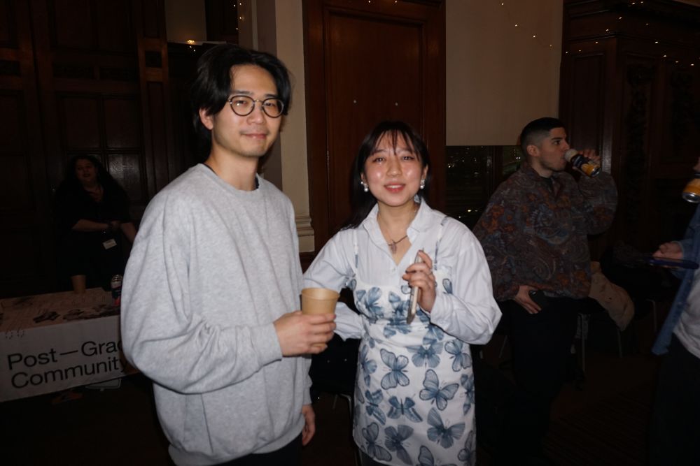 two students posing for a photograph