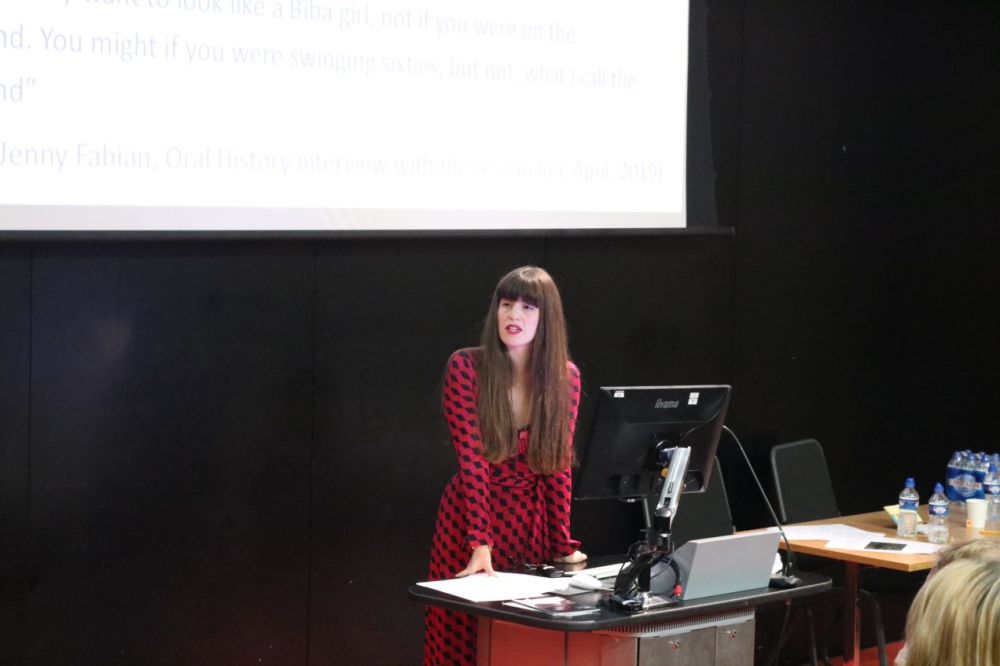 Ellie Foden presenting