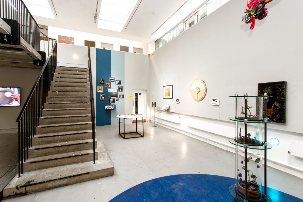 Exhibition view of work in Emergence at LCC