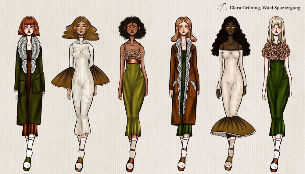 Clara's fashion illustration